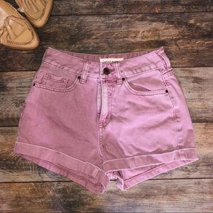 PacSun Pastel Purple High Waisted Shorts
